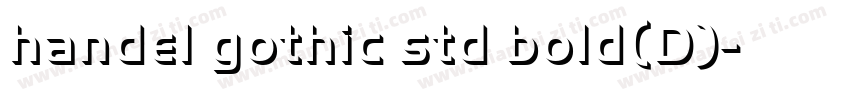 handel gothic std bold(D)字体转换